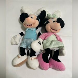 GIRLS BOYS DISNEY MINNIE  AND MICKEY MOUSE  PLUSH FOR EASTERN COMBO